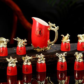 Bộ ly rượu 12 con giáp