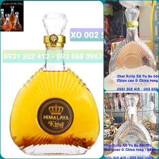Chai thủy tinh đựng rượu X0 500ml và XO 700ml ( thùng 21c )