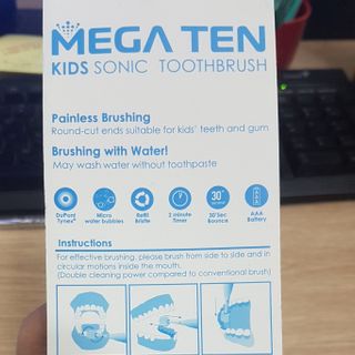 Bàn chải điện trẻ em Mega Ten c