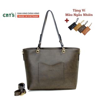 Túi xách nữ thời trang CNT TX42 cao cấp (Kèm ví) NÂU giá sỉ