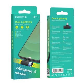 Jack Chuyển Đổi Âm Thanh Borofone BV14 Từ Cổng Lightning ra Lightning