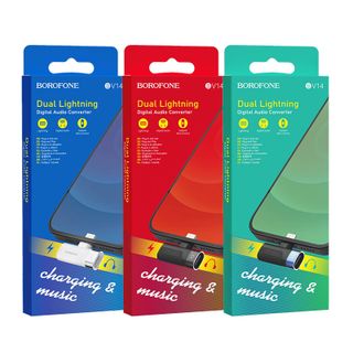 Jack Chuyển Đổi Âm Thanh Borofone BV14 Từ Cổng Lightning ra Lightning