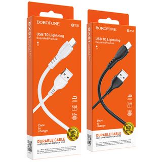 Cáp Sạc Truyền Dữ Liệu BOROFONE BX51 Cổng Lightning 1m