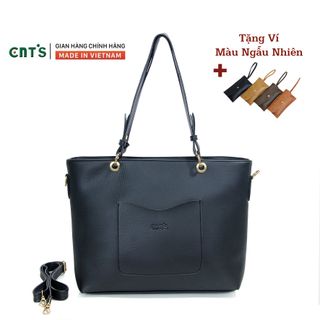 Túi xách nữ thời trang CNT TX42 cao cấp (Kèm ví) ĐEN giá sỉ