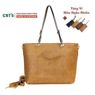 Túi xách nữ thời trang CNT TX42 cao cấp (Kèm ví) BÒ LỢT giá sỉ