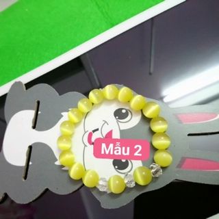 Chuỗi đeo tay 10 ly đẹp đá mắt mèo