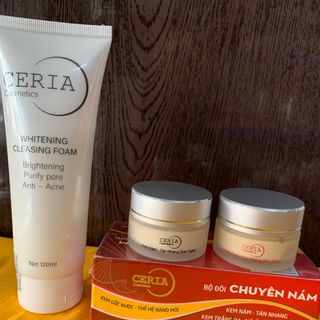 combo bộ đôi chuyên nám ngày & đêm + sửa rửa mặt ceria