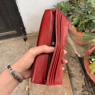 VÍ DÀI DA BÒ CẦM TAY EPPI ĐỎ
