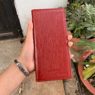 VÍ DÀI DA BÒ CẦM TAY EPPI ĐỎ