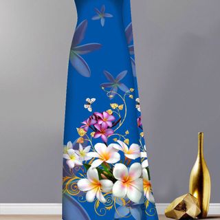 Áo dài truyền thống hoa đại