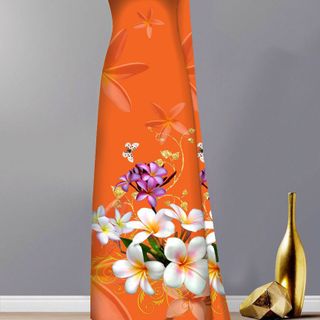 Áo dài truyền thống hoa đại