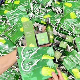 Combo xịt dưỡng tóc bưởi xanh