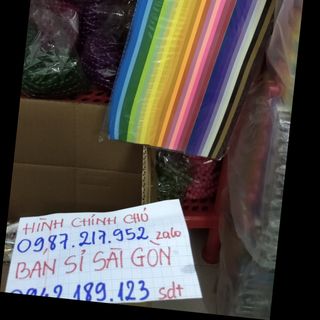 Giấy xếp sao đủ màu nhé