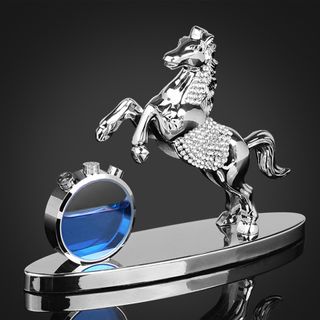 Tượng ngựa mã đáo đính đá để taplo xe ô tô