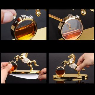 Tượng ngựa mã đáo đính đá để taplo xe ô tô