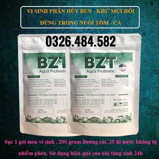 Vi sinh xử lí nước - đáy , phân huỷ bùn khử mùi hôi đáy ao nuôi tôm # vi sinh BZT 227gram giá sỉ