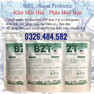 Vi sinh xử lí nước - đáy , phân huỷ bùn khử mùi hôi đáy ao nuôi tôm # vi sinh BZT 227gram