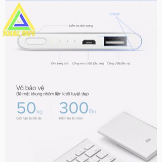 Pin Dự Phòng Xiaomi NDY02 5000mah