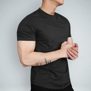 Áo thun nam cổ tròn Cao Cấp vải Cotton co giãn,dày dặn, form regular fit B01