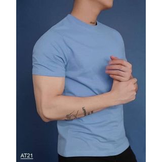 Áo thun nam cổ tròn Cao Cấp vải Cotton co giãn,dày dặn, form regular fit B01