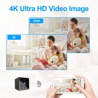 Camera mini 4K không dây HD WIFI NANNY CAMSPY KHÔNG DÂY MINI MÁY ẢNH giá sỉ