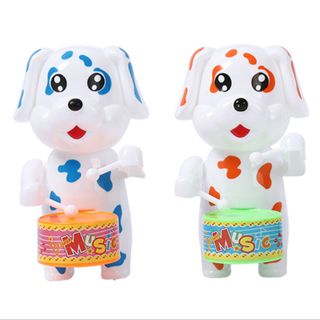 Cún đánh trống nè