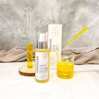 [SIÊU TIẾT KIIỆM] Dầu Argan oil Ma Rốc 100% hữu cơ & nguyên chất chai 80ml - Moroccan argan oil 100% pure & organic