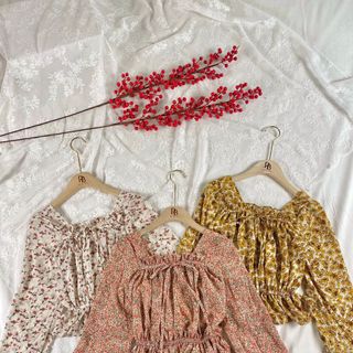 Áo bánh bèo thắt lưng QC