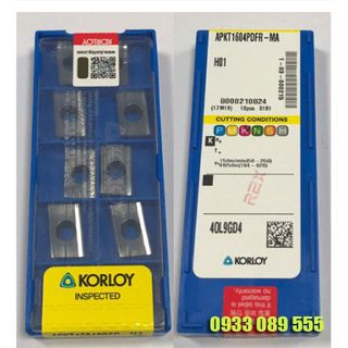 Hộp 10 mảnh chíp tiện KorLoy CCGT09T304-AK-H01