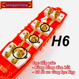 Ổ Cắm Điện Lõi Sứ Chống Cháy SOPOKA Chịu Tải Cao 4S-6000W (Loại 4 Lỗ Cắm)