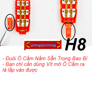 Ổ Cắm Điện Lõi Sứ Chống Cháy SOPOKA Chịu Tải Cao 4S-6000W (Loại 4 Lỗ Cắm)