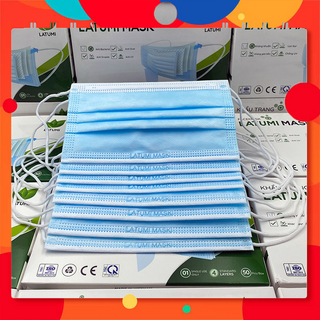 Khẩu Trang Y Tế Cao Cấp LATUMI Sản Xuất Theo Dây Chuyền Nhà Máy Khép Kín