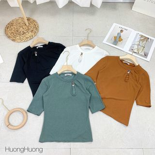 Áo vải thun cát QC