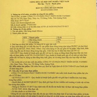 DẦU HÚNG CHANH MINION