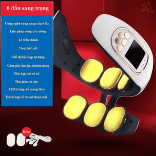 [MÁY MASSAGE CỔ 6 CỰC] Máy Massage Cổ Vai Gáy 6 Điện Cực Hỗ Trợ Trị Liệu Cao Cấp Giá Sỉ