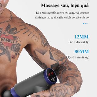 Súng Massage toàn thân cho người tập GYM - nhiều chế độ khác nhau
