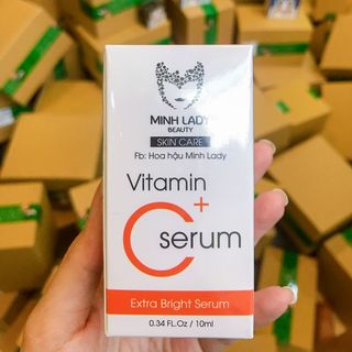 Serum Vitamin C Minh Lady Da dầu trẻ hóa mềm da dưỡng trắng