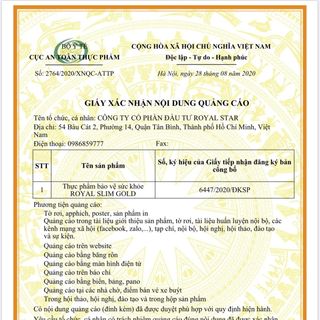 Viên Uống Giảm Cân Royal Slim Gold Thương Hiệu Minh Lady Beauty - Giảm Cân Hiệu Quả An Toàn