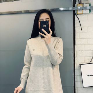 Áo len thân dài kèm tag