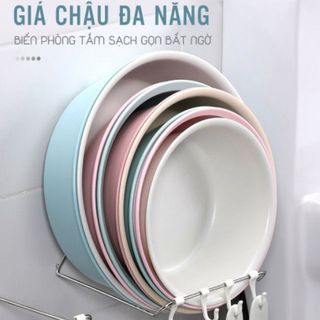 [Sỉ Sài Gòn] Giá treo thau, chậu inox đa năng, tiện ích