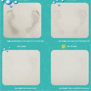 [ Kho sỉ SG] Thảm đá siêu thấm, thảm siêu hút nước từ đá diatomite - Thấm nước nhanh, không ẩm mốc