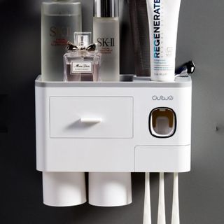 [Sỉ Sài Gòn] Bộ nhả kem đánh răng kèm cốc siêu tiện lợi 2 cốc, 3 cốc, 4 cốc