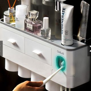 [Sỉ Sài Gòn] Bộ nhả kem đánh răng kèm cốc siêu tiện lợi 2 cốc, 3 cốc, 4 cốc
