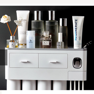 [Sỉ Sài Gòn] Bộ nhả kem đánh răng kèm cốc siêu tiện lợi 2 cốc, 3 cốc, 4 cốc