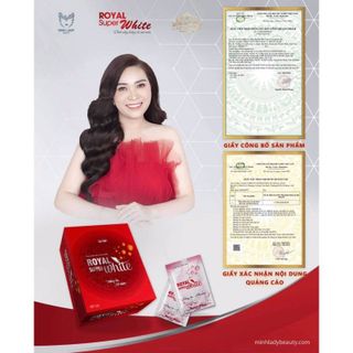 Dịch Uống Truyền Trắng Mờ Nám Trẻ Hóa Royal Super White - Minh Lady Beauty