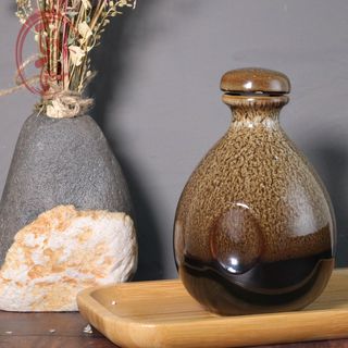 Bình gốm đựng rượu 500ml nậm rượu thủ công đẹp nhiều màu