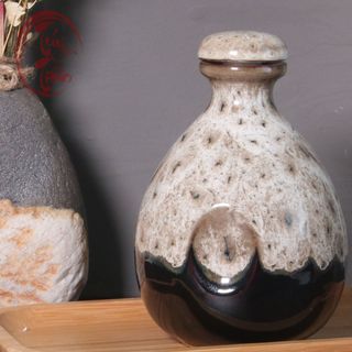 Bình gốm đựng rượu 500ml nậm rượu thủ công đẹp nhiều màu