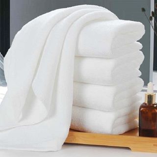Khăn Tắm Khách Sạn Cotton Cao Cấp 70x140 - 500Gr Màu Trắng
