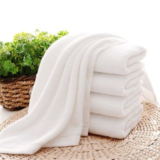 Khăn Tắm Khách Sạn Cotton Cao Cấp 70x140 - 500Gr Màu Trắng