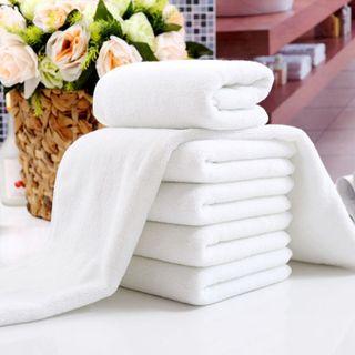 Khăn Tắm Khách Sạn Cotton Cao Cấp 70x140 - 500Gr Màu Trắng